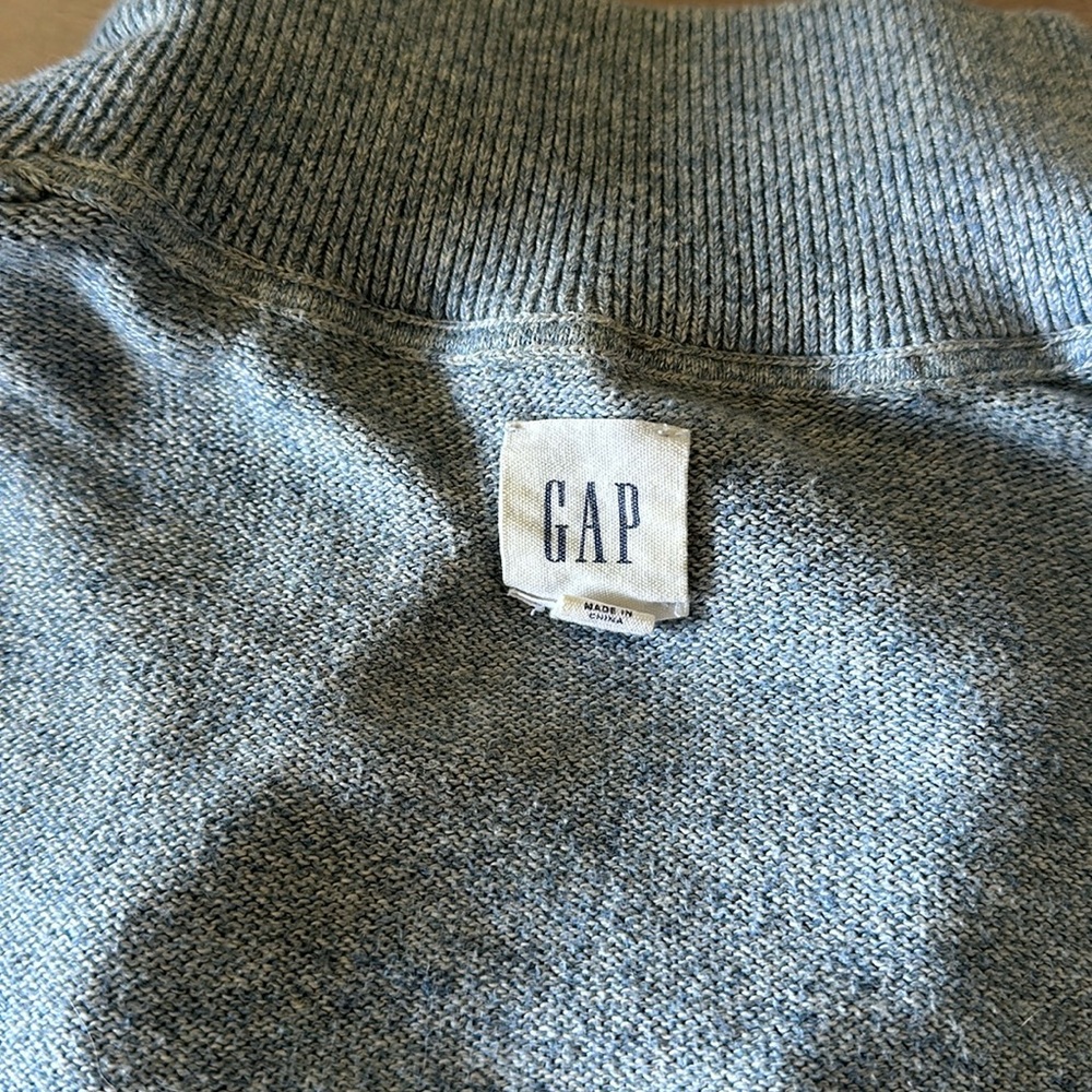 GAP 1/4-Zip Cotton Sweater Large